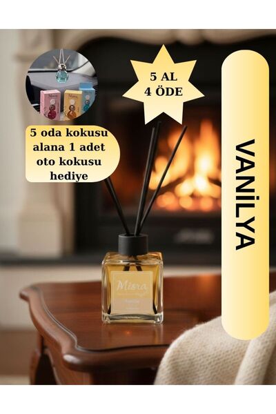 misra home collection 100ML Vanilya Kokusu Çubuklu Oda Kokusu Dolap Banyo Ev ...