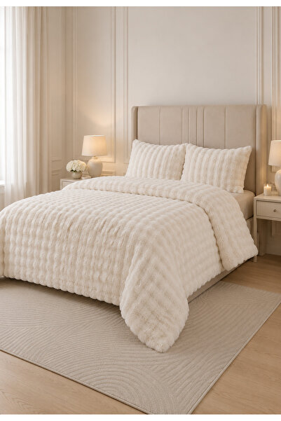 LALHOME Loria Plush Double Bedspread 220X240Cm Honeycomb Pattern Fiber Filled...