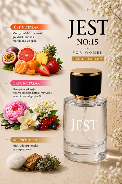 Jest No15 Kadın 50 Ml Parfüm Edp (Meyvemsi)