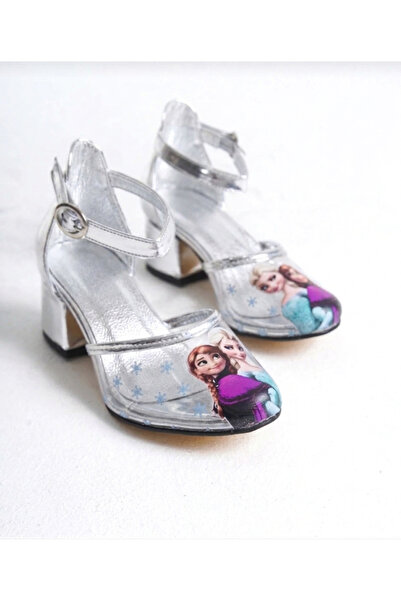 PATİK BEBE Pantofi Elsa Printesa Transparenti de culoare argintie pentru fete