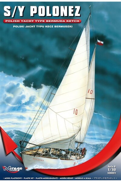 Mirage 508001 1/50 Ölçek, Yacht S/Y Polonez, Plastik Model kiti