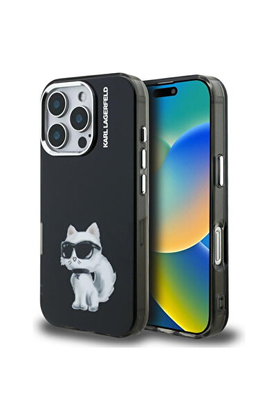 Karl Lagerfeld Case for iPhone 16 Pro Max - IML Aquarelle Choupette Logo (KLH...