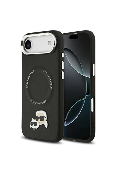 Karl Lagerfeld Husa iPhone 17 Air - Piele Karl & Choupette Pins MagSafe (KLHM...