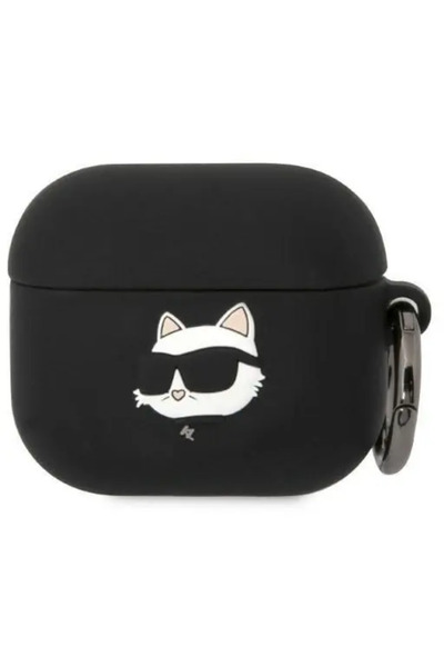 Karl Lagerfeld KLA3RUNCHK AirPods 3 cover black/black Silicone Choupette Head 3D