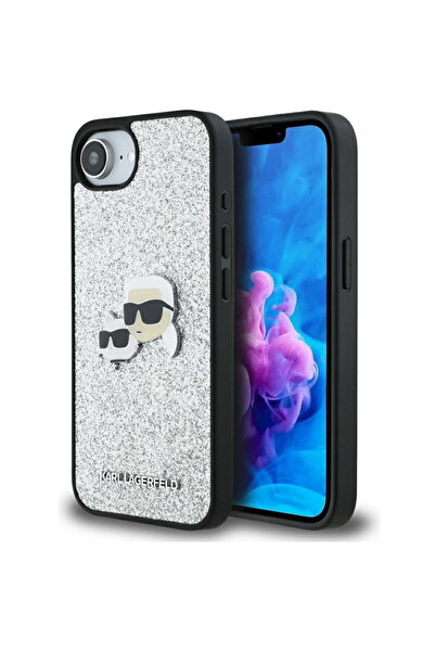 Karl Lagerfeld Carcasă rigidă cu sclipici (KLHCPSE4PFGKCPS) Karl&Choupette He...
