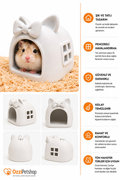 ozzipetshop Suriye , Gonzales Hamster İçin Yuva Harika Tasarimli Pencere Deta...