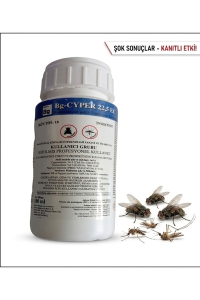 Baugen BG-CYPER 22,5 EC 100 ml Haşere Öldürücü ( Karasinek - Sivri sinek İçin...