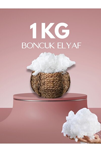 Dünya Sünger Boncuk Elyaf % 100 Silikonlu 1 Kg Boncuk Elyaf Yastık, Yorgan Oy...