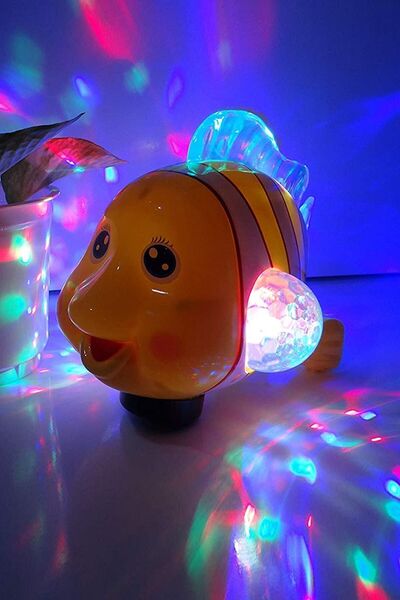 Modaba Zeki Clownfish Robot Balık Oyuncak Müzik Ve Işıkları Ile Eğitim Hareke...
