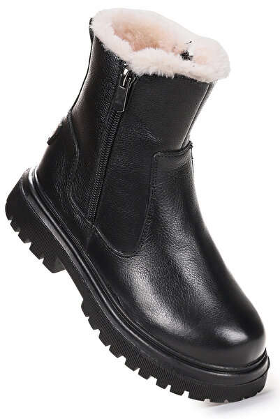 Kiko Kids Niyu Mädchen-Bootsschuhe aus 100 % Leder mit Reißverschluss