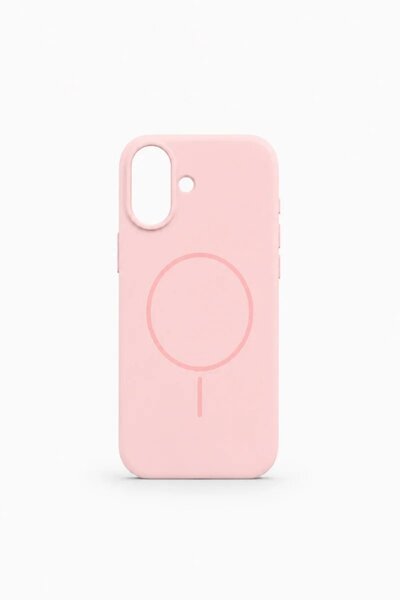 PiyasaSepeti iPhone 16 Mag Core Smart Magsafe Animated Silicone Case Light Pink