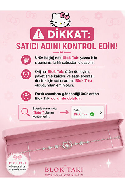 Blok Takı HELLO KİTY BİLEKLİK