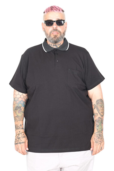ModeXL Tricou Mode XL Mărime Plus Polo Lycra Single Jersey cu buzunar 21558 N...