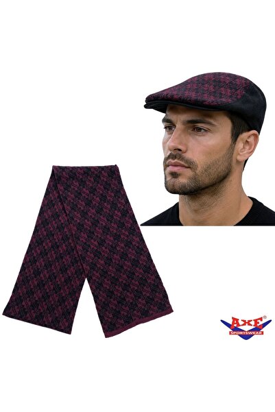 AXE SPORTSWEAR Set de 2 eșarfe și căciuli cu model din lână de iarnă pentru b...
