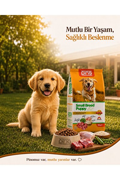 PINO Küçük Yavru Köpek Maması Kuzu(Lamb) & Tavuk(chicken) 15 Kg