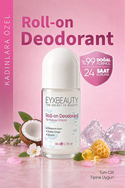 EYXBEAUTY Ter Kokusu Önleyici 24 Saat Etkili Fresh Flower Roll-on 50 ml