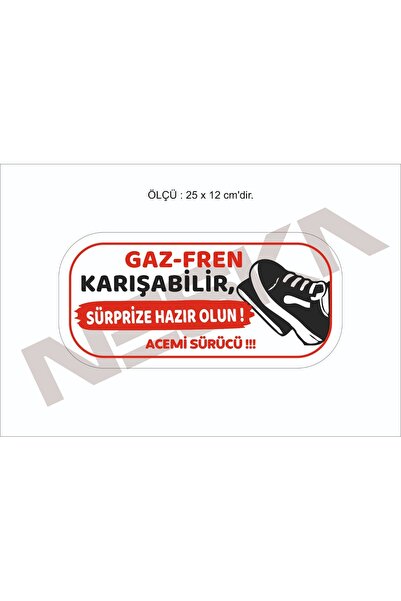NESKA Araç acemi şöför Sticker etiket