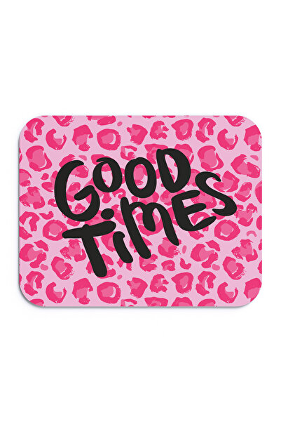 nilizma Leopar Desenli Good Times Ergonomik Mouse Pad – Kaymaz Tabanlı, Renkl...