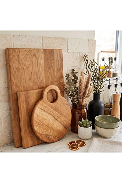 F&S WoodArt Set of 3 Natural Wooden Cut Meat Bread Chopping Presentation Board