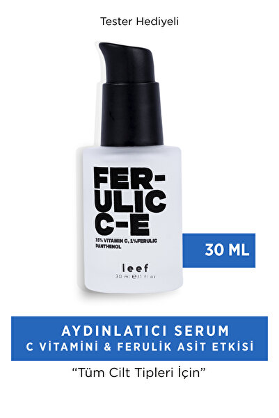 Leef Ferulic C E Serum %15 C Vitamini %1 Ferulik Asit Aydınlatıcı Antioksidan
