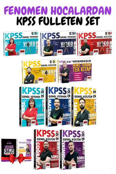 Yargı Yayınları KPSS 2026 Tüm Dersler Video Ders Notu + Soru Bankası (Yelda Ü...