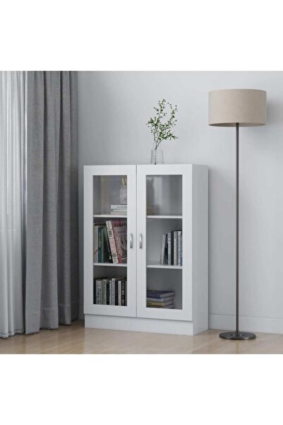 Concept Dulap cu vitrină, alb, 82,5 x 30,5 x 115 cm, PAL