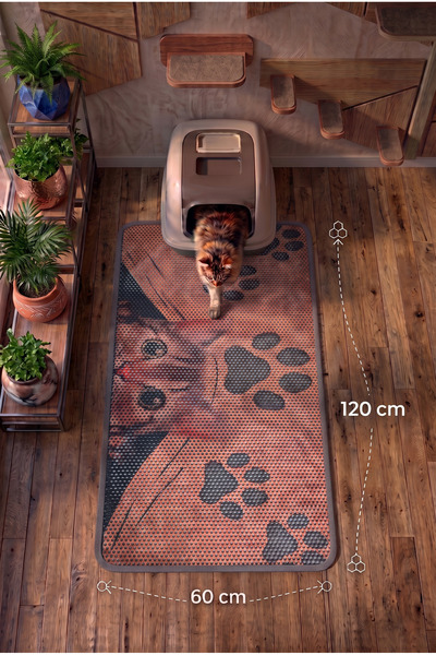SoGood Concept XXL - Tekir Kedi Elekli Kedi Kum Paspası - Petek Dokulu Kedi K...