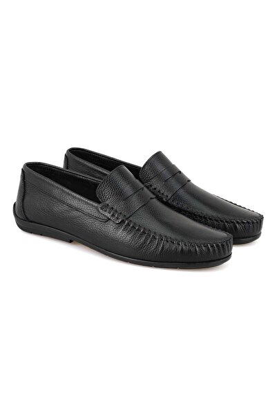 Desa Kelvin Siyah Erkek Deri Loafer