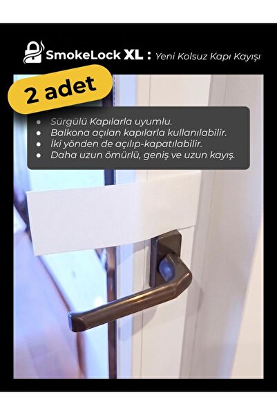 SmokeLock [YENİ] XL | Kolsuz Balkon Kapıları İçin YENİ Çözüm Seti, Kapı Sabit...