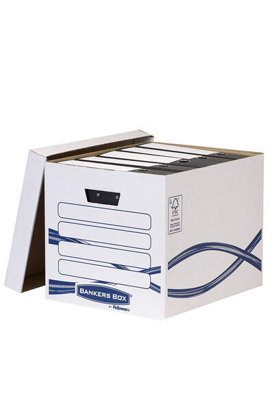 Fellowes Recipient de documente simplu din carton reciclat și carton cu capac...