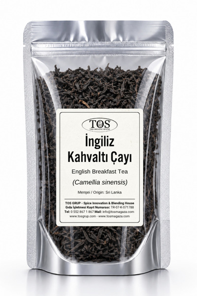 TOS The Organic Spices İngiliz Kahvaltı Çayı 500 gr (1. Kalite) English Break...