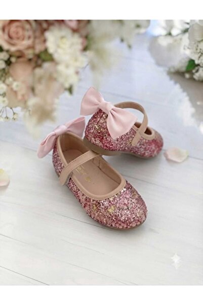 pediashoes KIZ ÇOCUK PEMBE RENK ARKASI FİYONKLU ORTOPEDİK KAYMAZ TABANLI ŞIK ...