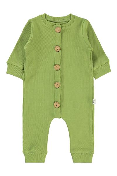 Civil Baby Plain Basic 1-6 Month Overalls - Green