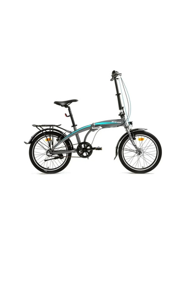 Bisan FX 3500-NX3 KATLANIR BİSİKLET 32CM V 20 JANT NEX.3 VİTES METALİK GRİ MAVİ