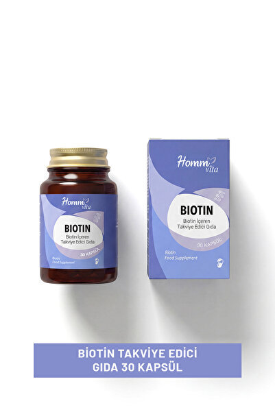 hommvita Biotin İçeren Günlük Destek | Biotin İçeren Takviye Edici Gıda 30 ka...