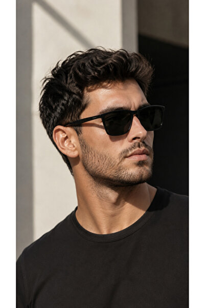 Quinley Signature Black Erkek Güneş Gözlüğü UV400 Polarize Cam Çelik Menteşel...