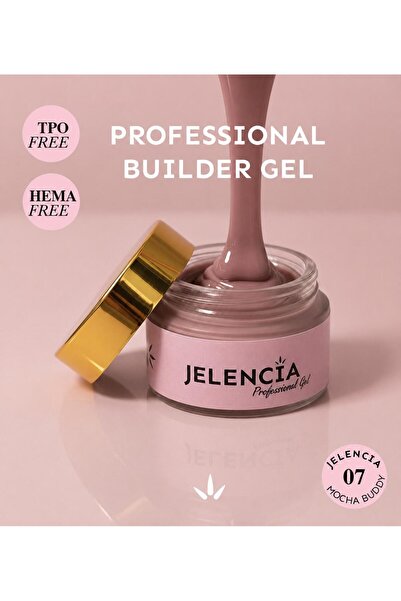 JELENCİA 30 ml Profesyonel Protez Tırnak Jeli, Builder Gel