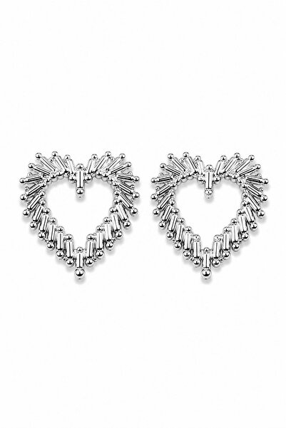 DEMOKAN Women's Earrings Crown Thorn Heart Model Earrings
