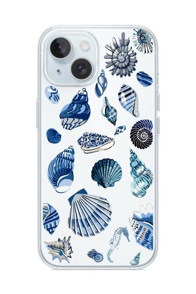 3GEN CASE İphone 15 Uyumlu Desenli Şeffaf Silikon Kılıf