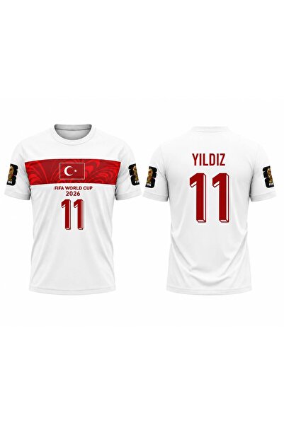 yenteks Türkiye 2026 FIFA WORLD CUB Kenan Yıldız Beyaz Yetişkin Forma