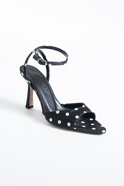 DUXAL SHOES Sofia Women's Polka Dot Ankle Strap Thin High Heel Shoes