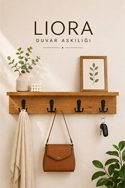 Atlanta Home Liora Duvar Askılığı 60 cm | Dekoratif Duvar Askısı | Antre Kori...