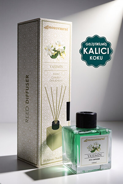 MOUVEMENT Yasemin 100 ml Bambu Çubuklu Oda Kokusu Evinize Doğal Ferahlık Ve Z...