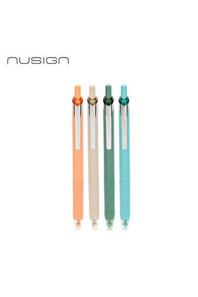 Nusign 0.7 mm Jel Kalem Mavi Mürekkep Ergonomik Yazım Kalemi 1 Adet