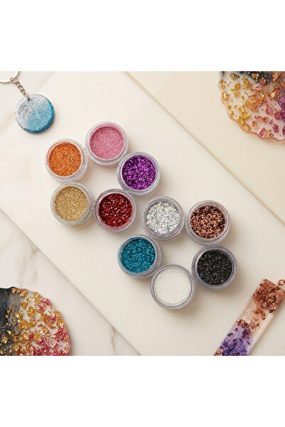 cnk craft shop Epoksi Reçine Sim & Glitter Seti , Mum Simi, Beton Sim, Süs Si...