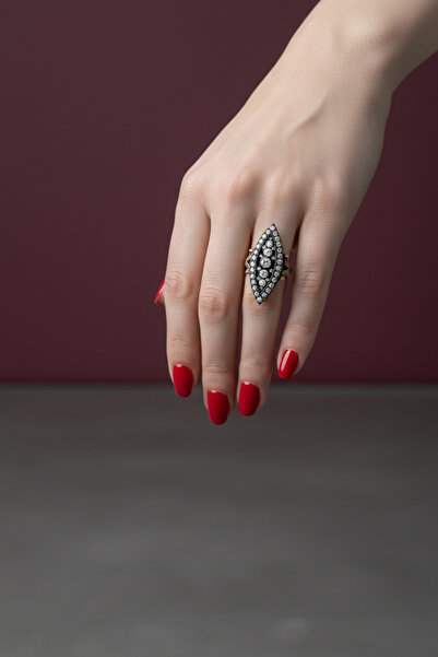 FUYA JEWELLERY Elmas Montür Mekik Yüzük