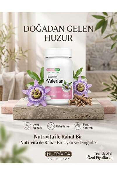 Nutrivita Nutrition Passiflora Valerian 60 Kapsül