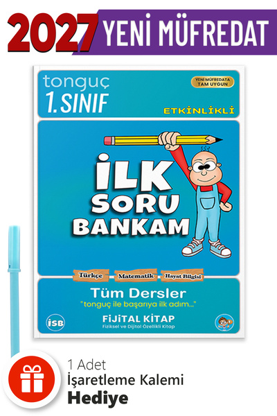 Tonguç Yayınları Tonguç 1. Sınıf Tüm Dersler Soru Bankası İlk Soru Bankam + H...
