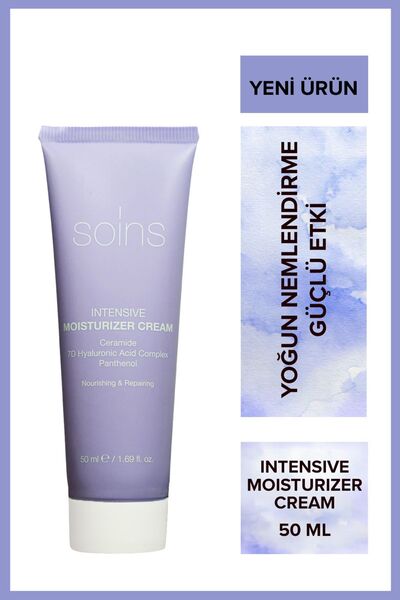 Soins Organic Yoğun Nemlendirici Krem Shea Yağı Panthenol Seramid İçerikli Ci...