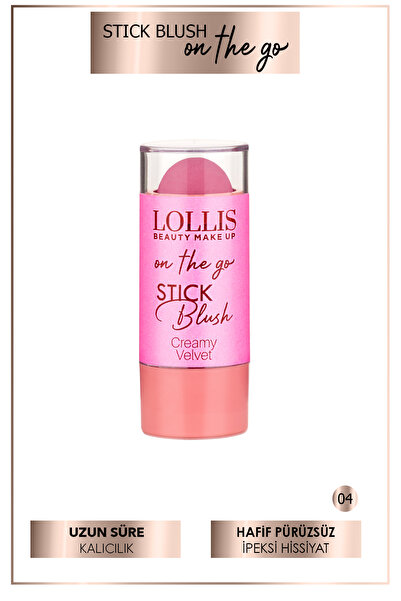 Lollis Stick Blush 04 / Stick Allık 04 / Allık Çubuğu 04